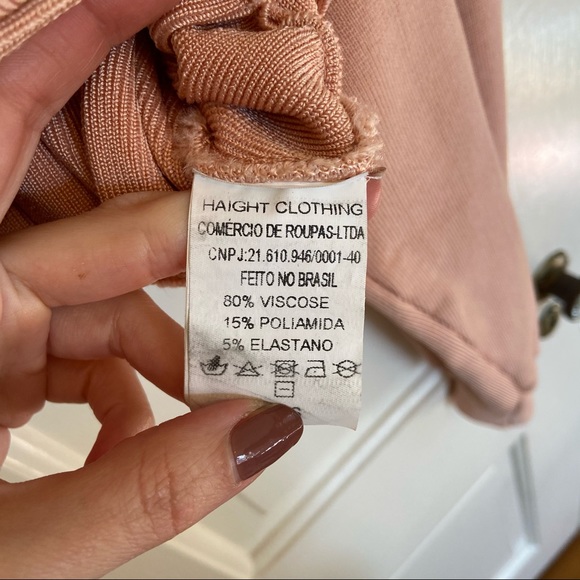 NWOT Haight. Ribbed Pleated Top - Picture 8 of 9